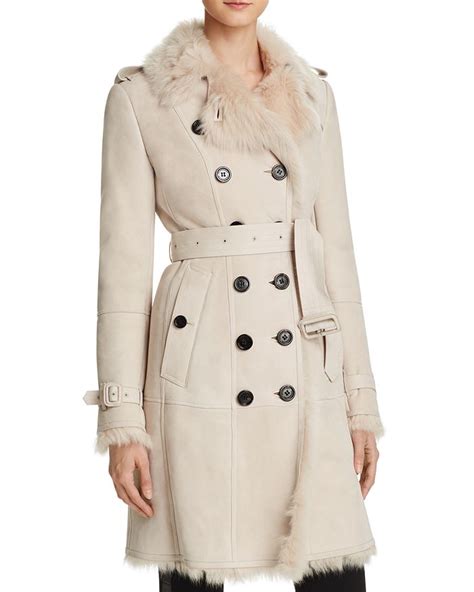 burberry toddingwall shearling trench coat|Burberry trench jacket.